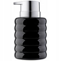 SEIFENSPENDER mit Pumpe 490 ml, schwarz - Schwarz, Keramik (9/15cm) - KADAX