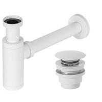 WASCHTISCH-SIPHON Klik-klak Universal Rea Weiß - Weiß, Metall (5/21/33.5cm) - REA