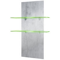 WANDREGAL Faro Beton Oxid Optik - Hellgrau, Holzwerkstoff (70/110/21cm) - Vladon