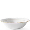 SALATSCHÜSSEL Chodziez MARIA TERESA Porzellan mit Goldrand, Weiß / Gold - Goldfarben/Weiß, Keramik (26cm) - KONSIMO®