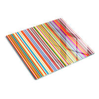 GLASPLATTE 60x52 cm Farbige Streifen - Multicolor, Glas (60/0.4/52cm) - TULUP