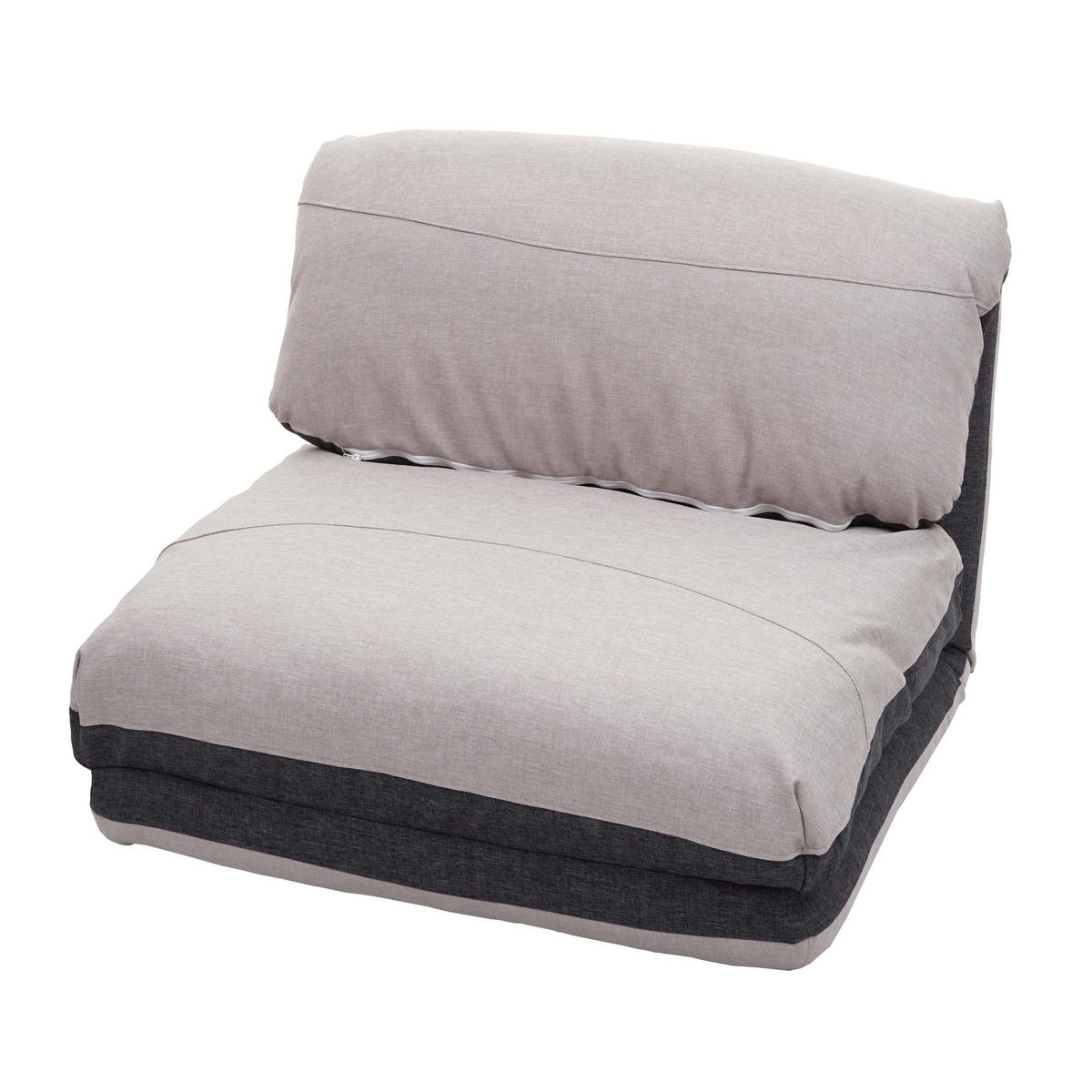 SCHLAFSESSEL Anthrazit, Hellgrau - Anthrazit/Hellgrau, Textil (75/60/75cm) - MCW