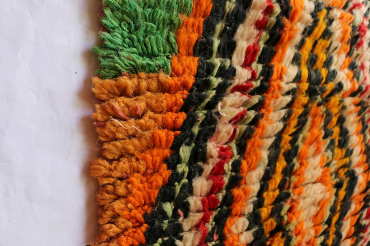 BERBERTEPPICH Teppichläufer aus reiner Wolle mehrfarbig - Multicolor, Naturmaterialien (68/498cm) - AFK Living