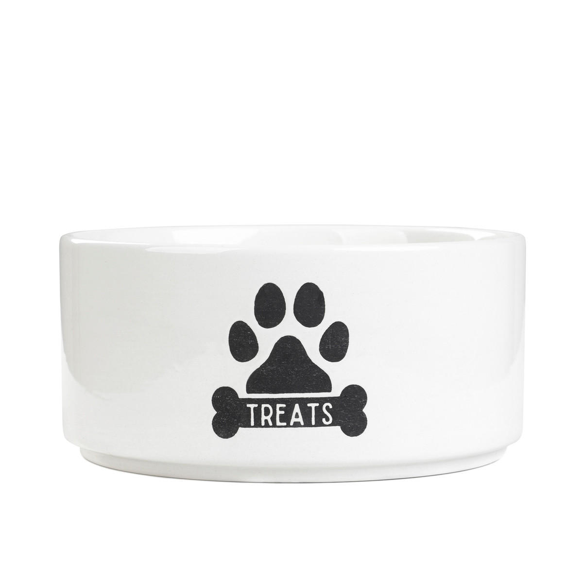 HUNDENAPF Treats 19/9 cm - Weiß, Keramik (19/19/9cm) - Homla