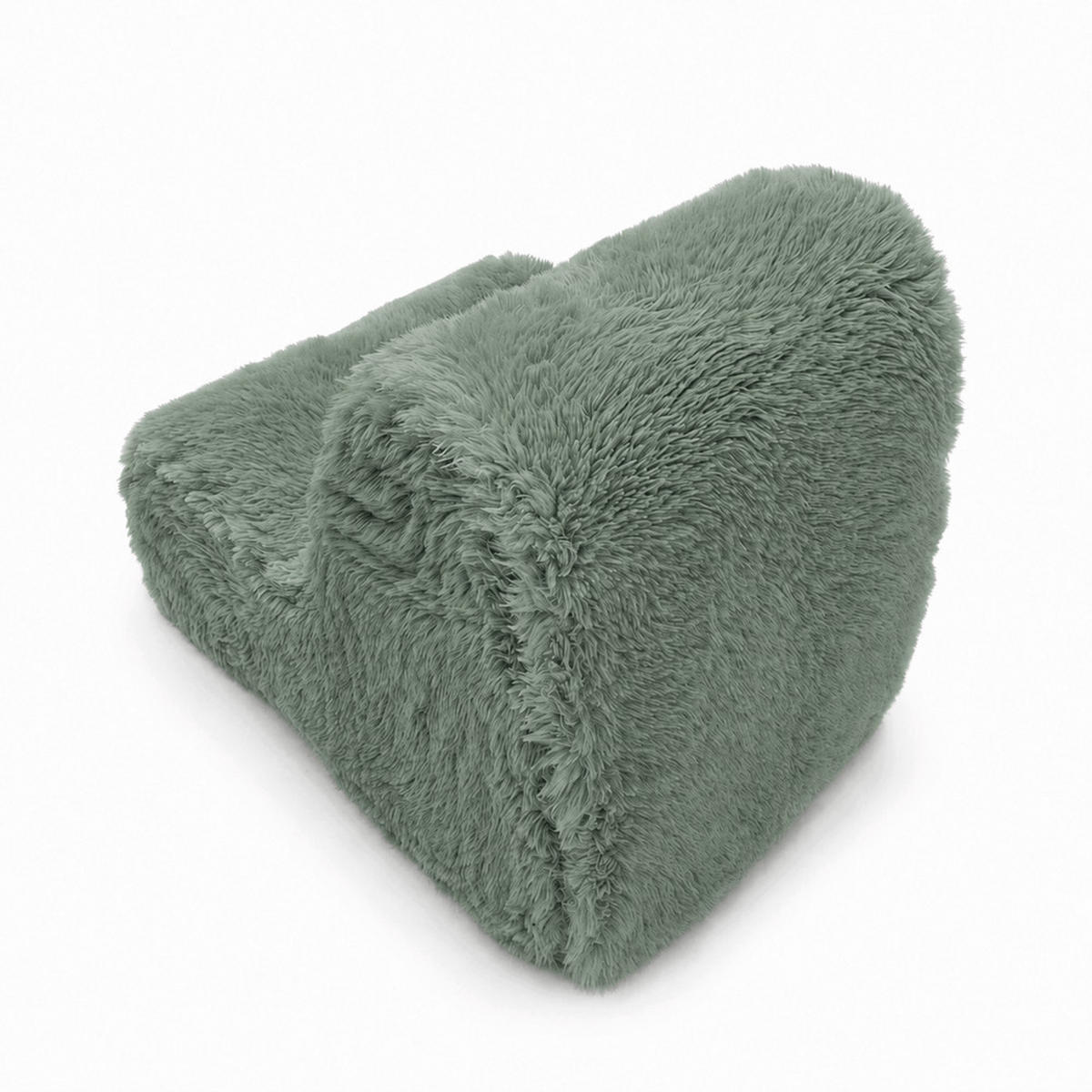 KINDERSESSEL Mammoth flauschig - Salbeigrün, Textil (40/50/60cm) - MeowBaby