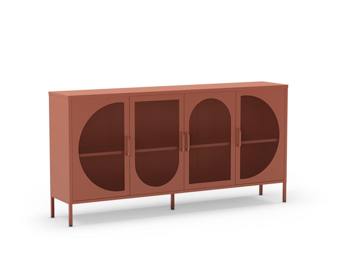 KOMMODE Tayra Braun 160/40/90 cm - Braun, Metall (40/90/160cm) - Drawer