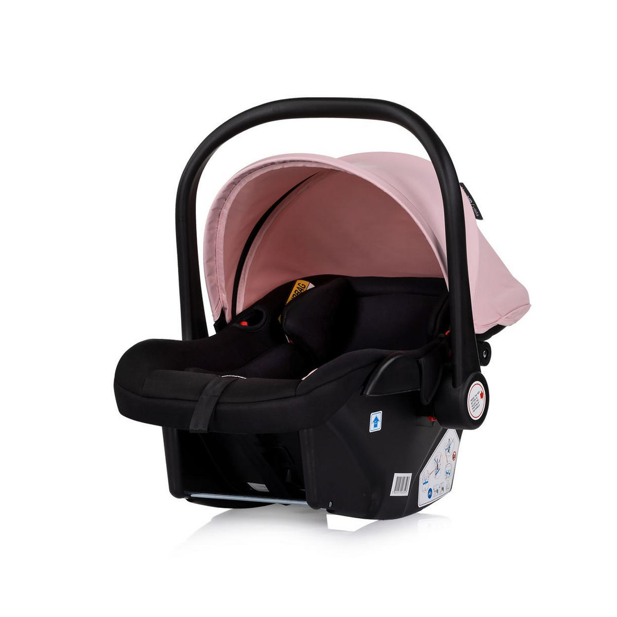 BABYSCHALE Vista i-Size rosa (40-87cm) Gruppe 0+, Sonnendach, 3D-Kissen - Rosa, Kunststoff (43/56/60cm) - Chipolino
