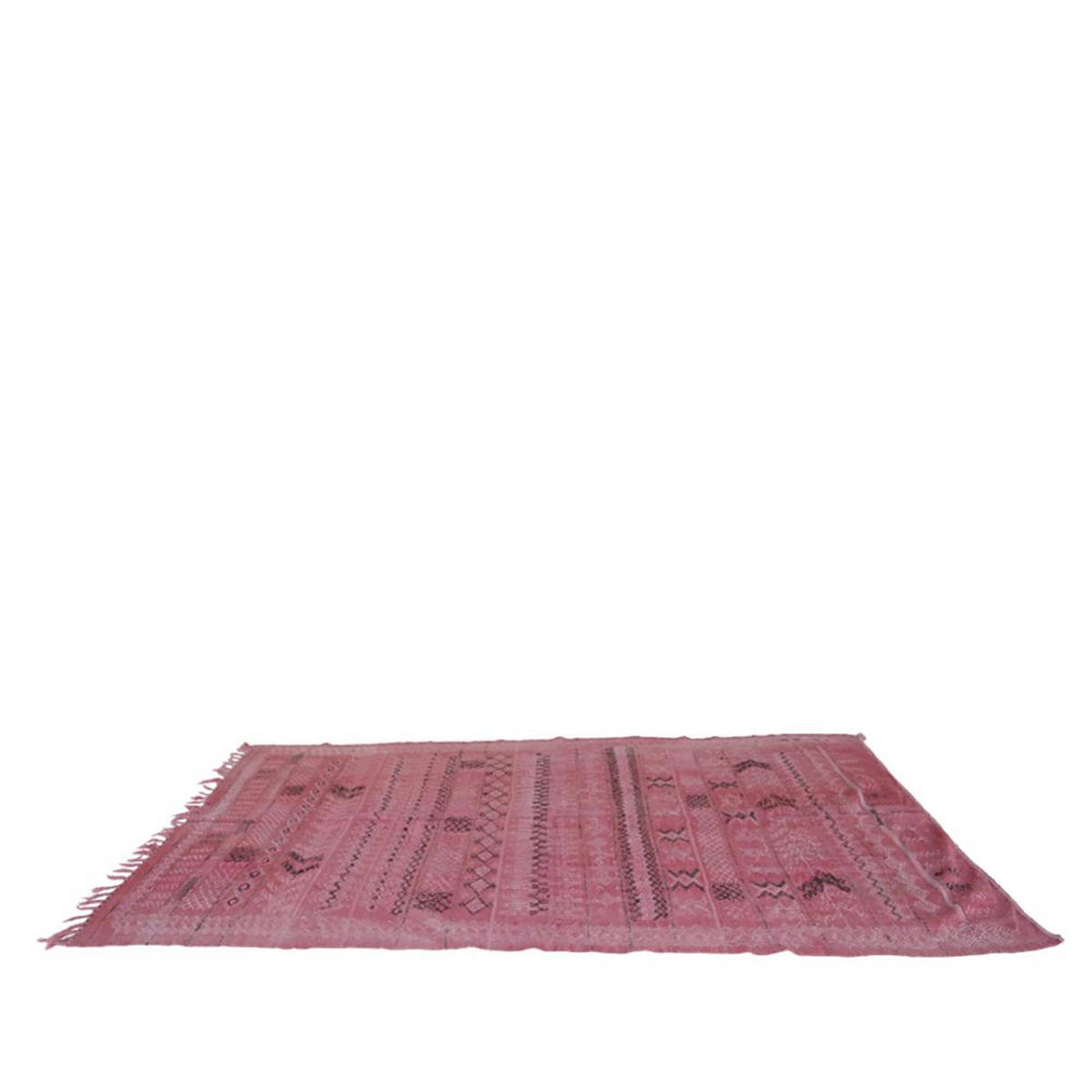 BERBERTEPPICH aus reiner Wolle 144x 278 cm - Pink, Naturmaterialien (144/278cm) - AFK Living