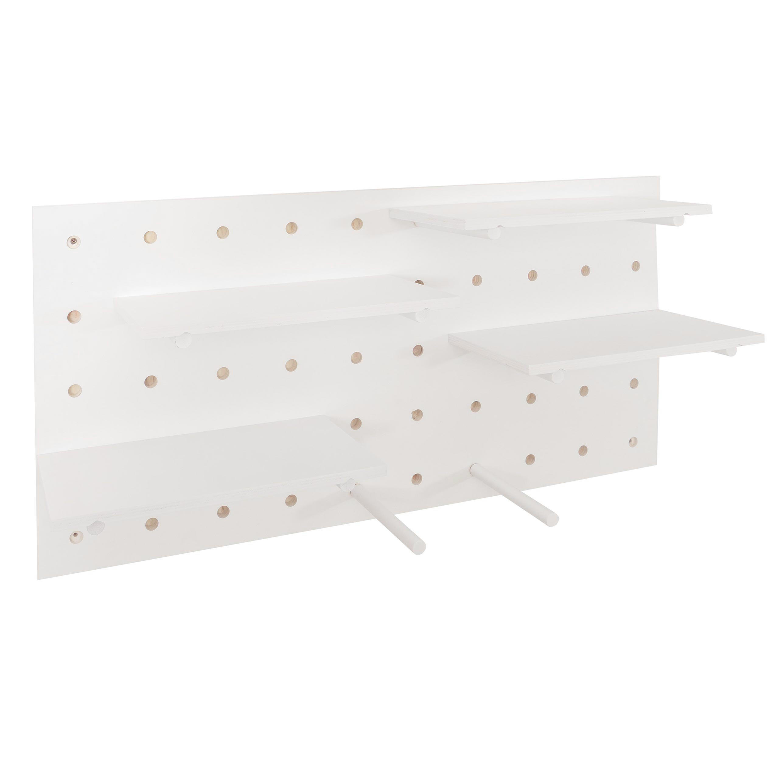 STENSKI PANEL Bel kompletni set - bela, les (50/100/1cm) - MCW