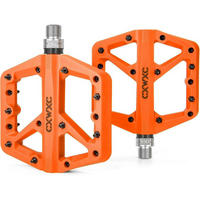 FAHRRADPEDALE Nylonfaser Orange Rutschfest 9/16 Zoll - Orange, Kunststoff (12/1.5/12cm)