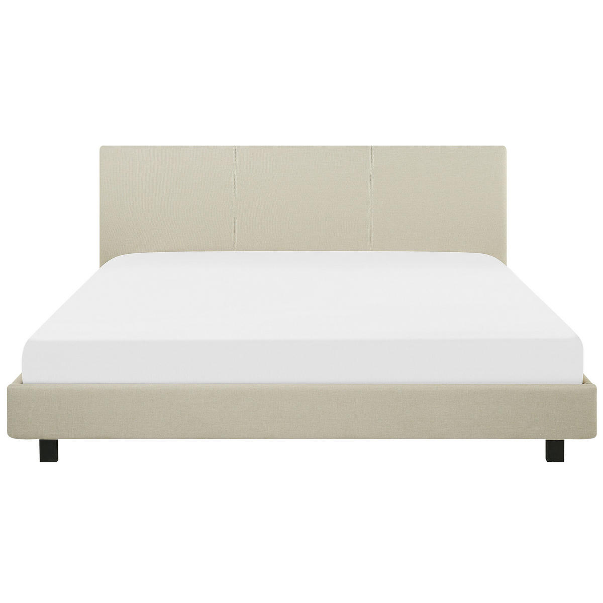 POLSTERBETT 180/200cm Beige Albi - Beige, Textil (180/200cm) - Beliani