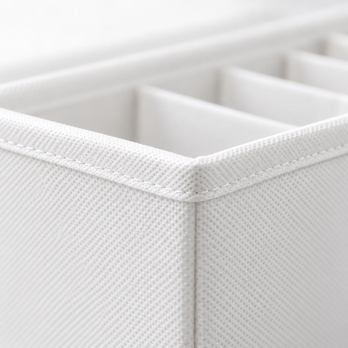 ORGANIZÉR Bílý 8dílná-sada - bílá, textil/papír (17/11/40cm) - Relaxdays