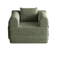 SCHLAFSESSEL 2-in-1 mit Armlehnen-Staufach, DE-42725, Grün - Grün, Textil (94/69.8/91.4cm) - ComfortXL