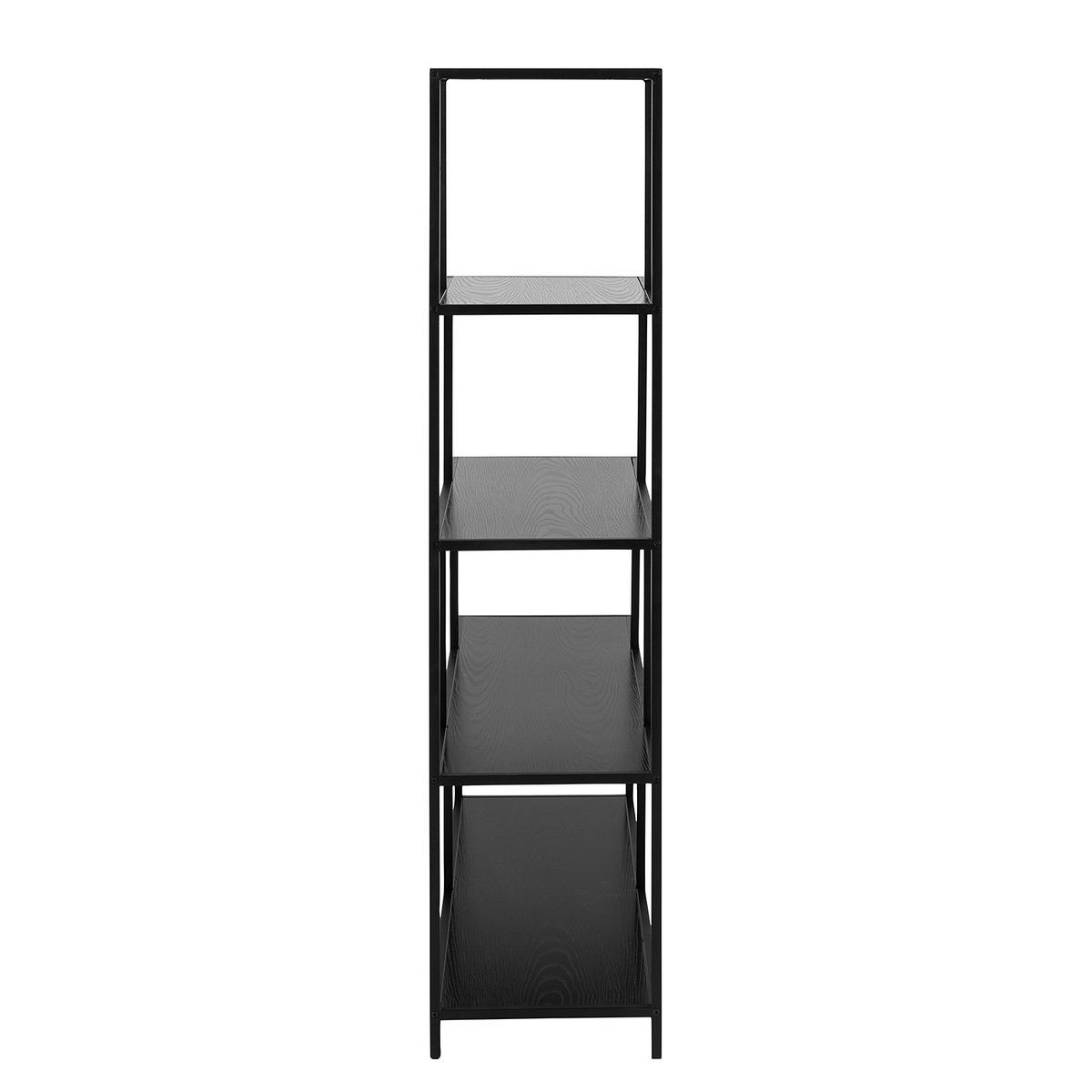 STUFENREGAL - Eichefarben, Holzwerkstoff/Metall (135/150/35cm) - home24