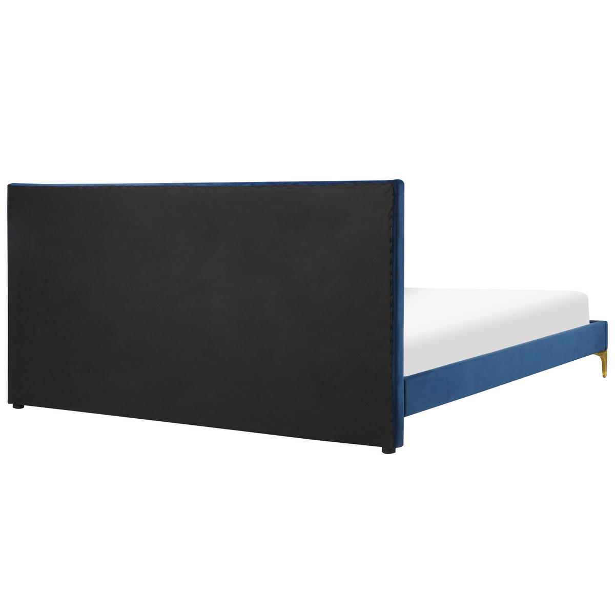 DOPPELBETT 180/200cm Marineblau Limoux - Blau, Textil (180/200cm) - Beliani