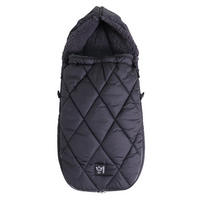 KINDERWAGEN-FUSSSACK XL TOO, black - Schwarz, Textil (46/10/105cm) - Kaiserbaby