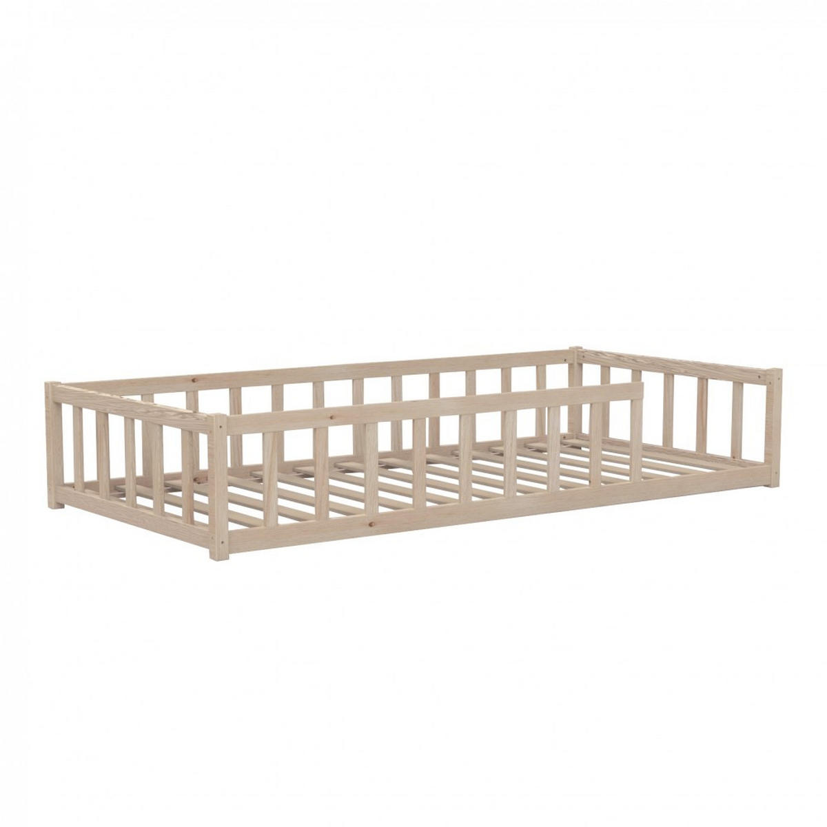 KINDERBETT NINO MIT LATTENROST/ Kinderbett 90x190 - Naturholz - Naturfarben, Holz (90/190cm) - Weber Industries