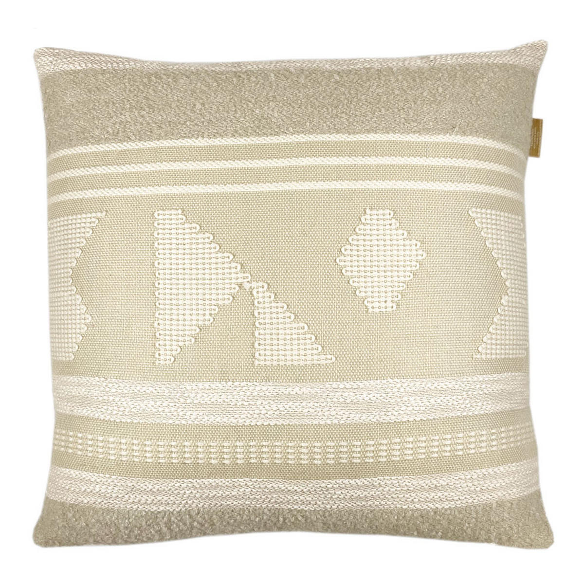 DEKOKISSEN Crafty cremefarbe 50x50 - Weiß, Textil (50/50/12cm) - Malagoon