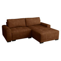 ECKSOFA Milton - Schwarz/Bronzefarben, Holz/Textil (237/180cm) - MIRJAN24