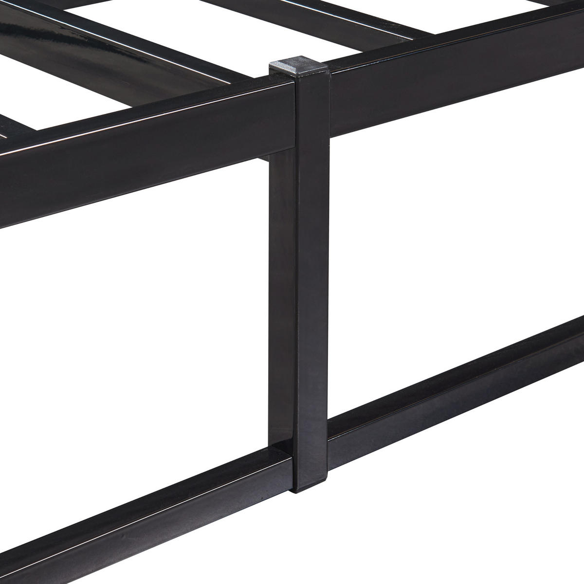 METALLBETT Trerunta - Schwarz, Metall (90/200cm) - [en.casa]