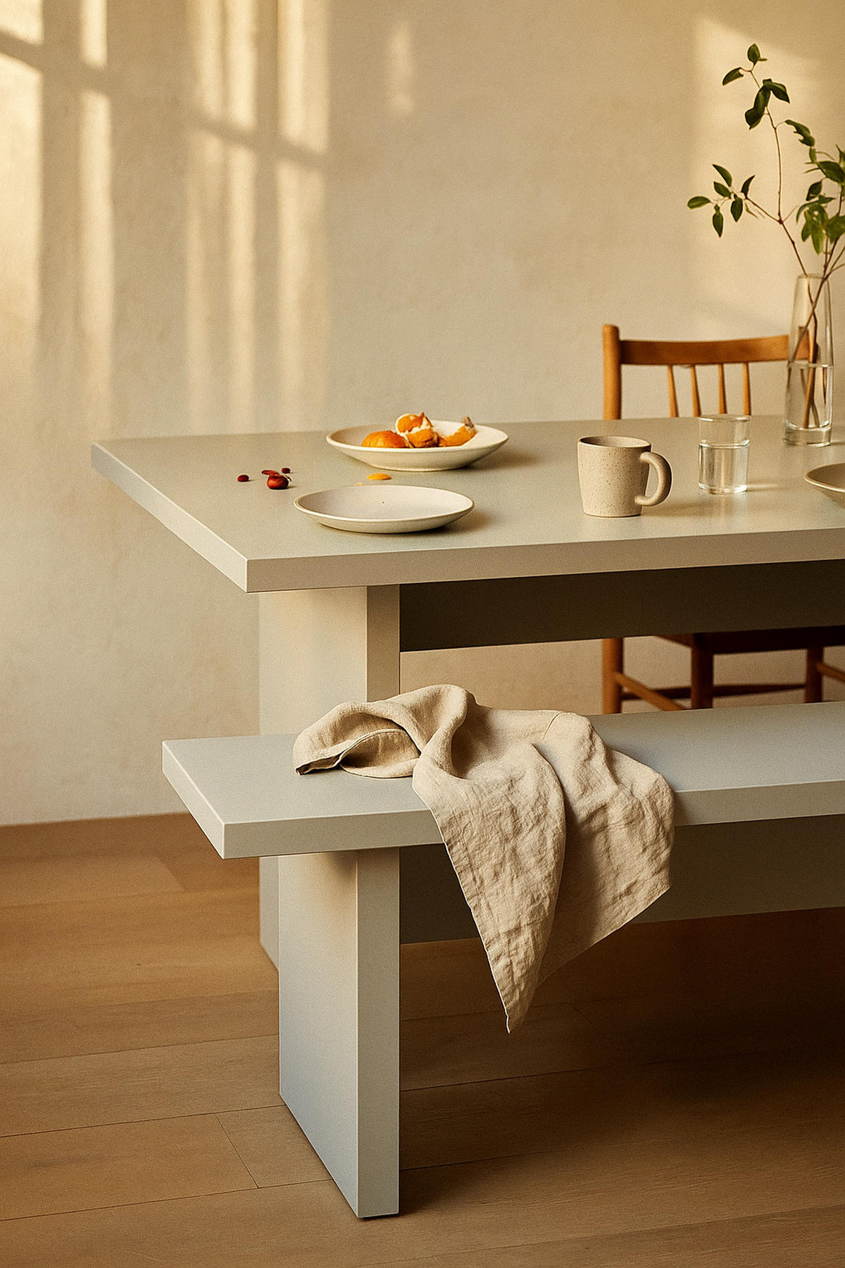 BANK 120 laminiert THEA - Taupe, Holzwerkstoff (120/45.5/35cm) - RNT By Really Nice Things