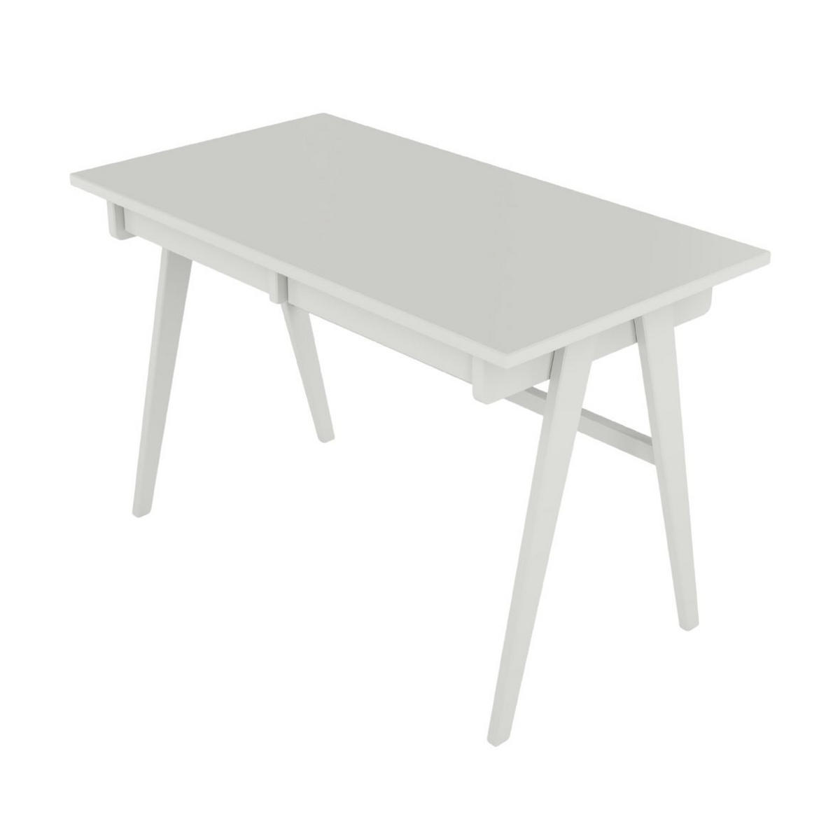 SCHREIBTISCH Edda, 120/65/75 cm in Pastellgrau, Buchenholz - Hellgrau, Holz/Buchenholz (65/120/75.5cm) - Visby