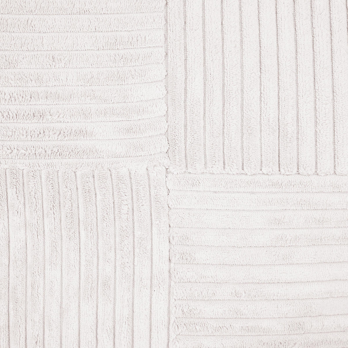 PERNĂ DECORATIVĂ reps reiat set de 2 albă crem 50/30 cm Millet - ecru, material textil (50/30cm) - Beliani