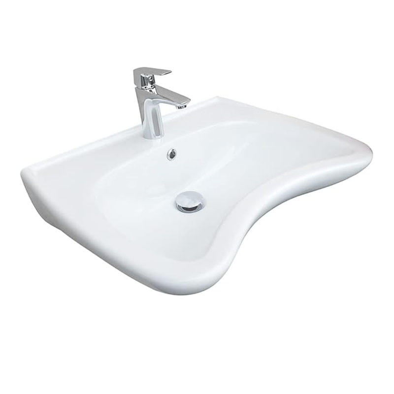 WASCHBECKEN für Badezimmer 205 x 605 x 500mm - Weiß, Keramik (20.5/50/60.5cm) - HOROW