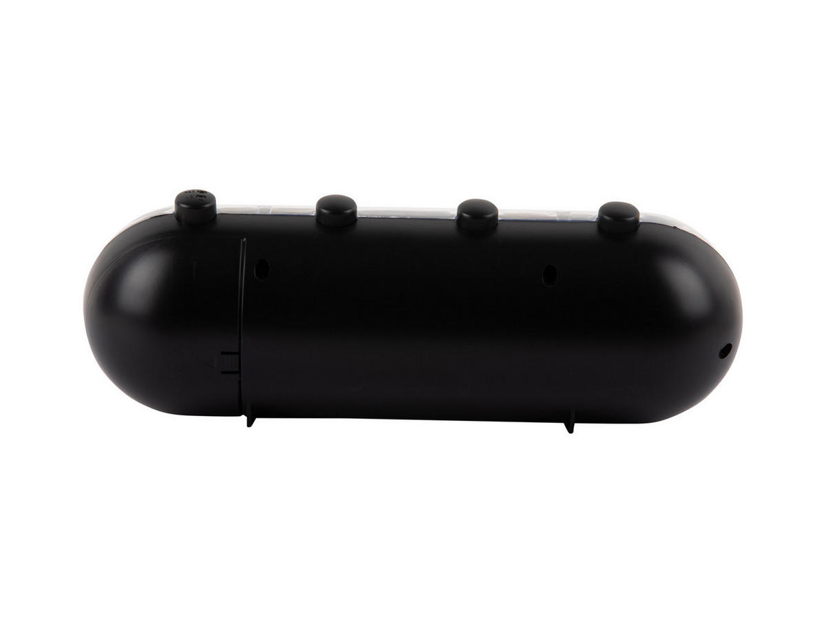 WECKER Retro Tube Calendar Flip 26/9/9.3 cm - Schwarz, Kunststoff (9/9.3/26cm) - Karlsson