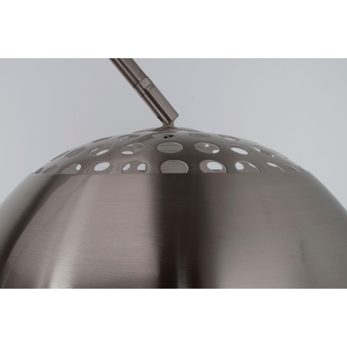 STEHLAMPE Metal Bow Silber - Silberfarben, Metall (39/170/205cm) - Housecraft Living