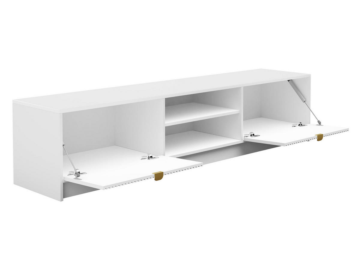 TV-ELEMENT Tireno - Sandfarben/Goldfarben, Holzwerkstoff/Metall (180/40/40cm) - MIRJAN24
