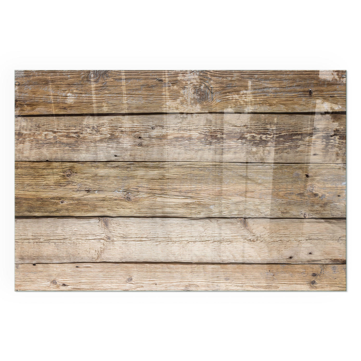 GLASPLATTE für Kamin 120x80 cm - Beige, Glas (120/80/0.4cm) - TULUP