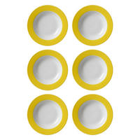 SUPPENTELLER Doppio Gelb ø 22 cm 6er Set - Gelb, Keramik (22cm) - Ritzenhoff Breker