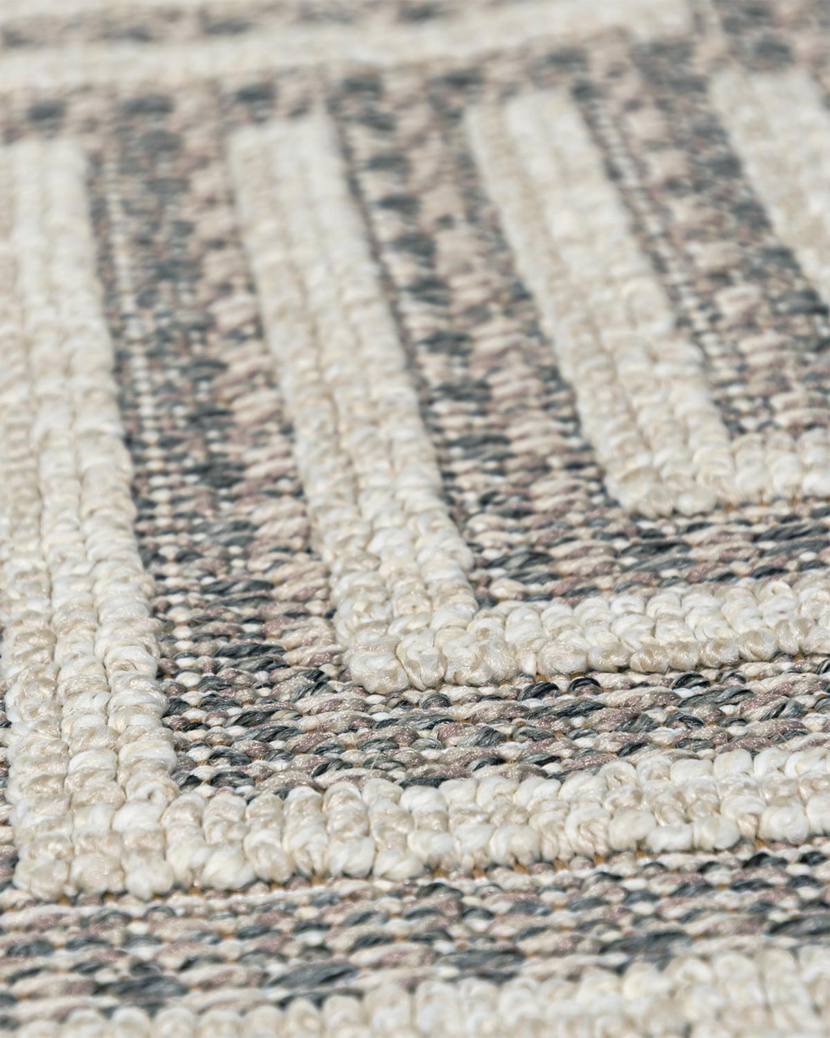 TEPPICH In-& Outdoor Cangas Polen Mazovia 120x170cm Beige Braun Abstrakt Kurzflor - Braun, Textil (120/170cm) - Mazovia