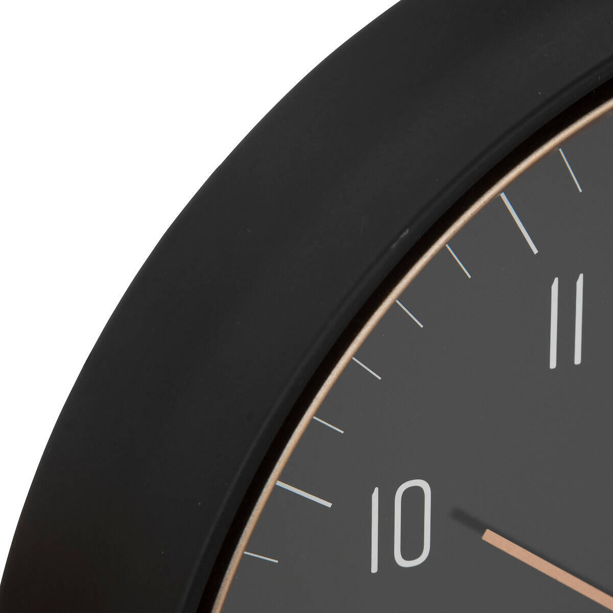 WANDUHR Sven Ø 29 cm - Schwarz, Kunststoff (5/29.3/29.3cm) - Atmosphera Createur d´interieur