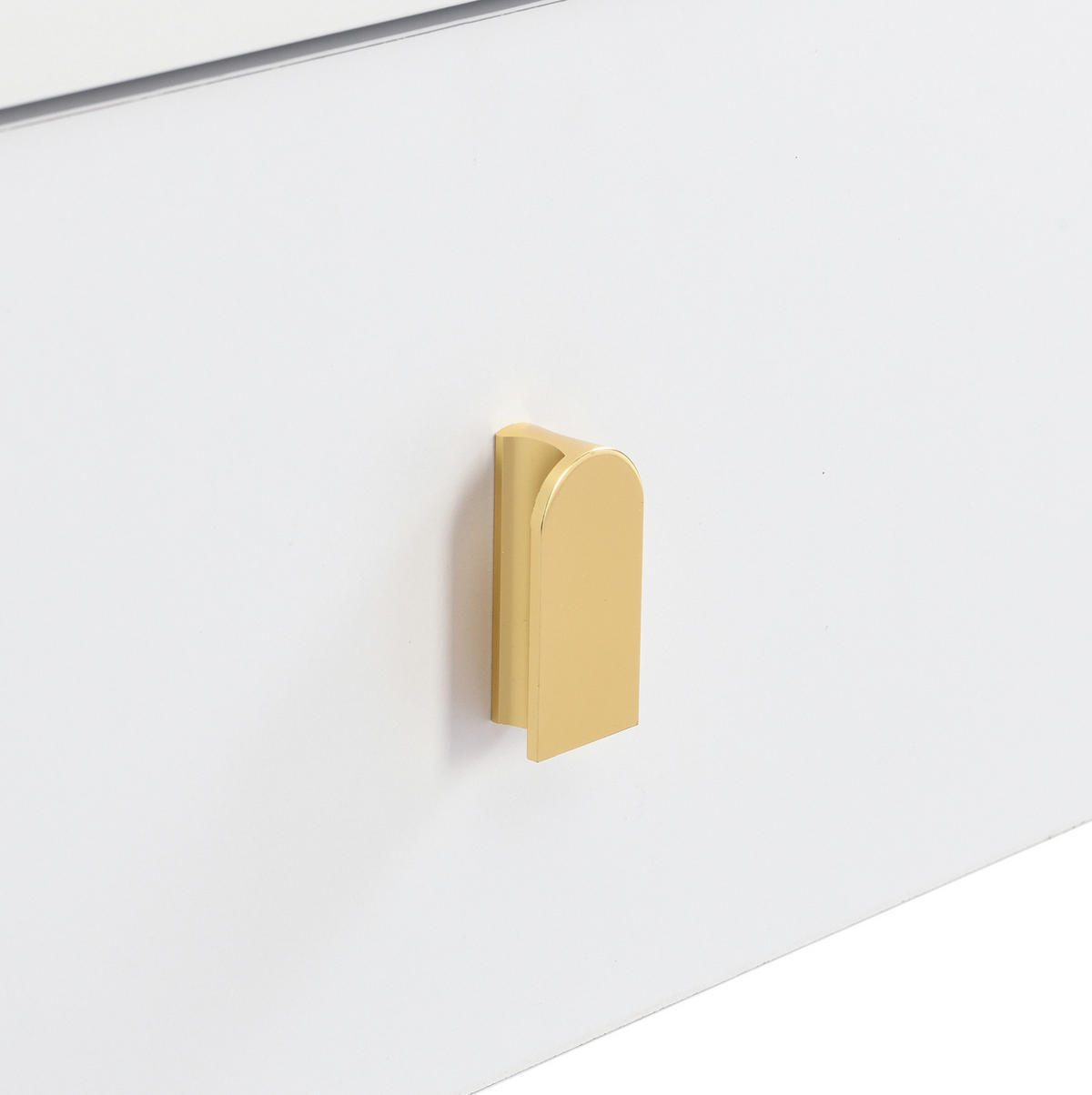 COUCHTISCH aus MDF 108x50x40 cm in Weiß mit 2 Schubladen - Weiß, Holzwerkstoff (108/50/40cm) - Modfu