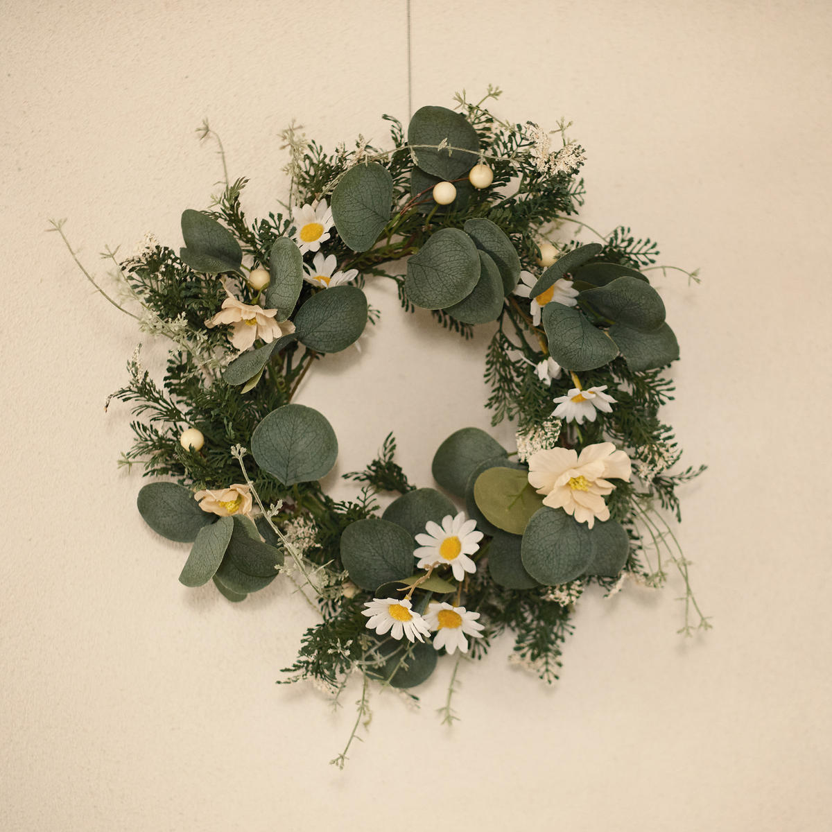 KRANZ Valgosi - Weiß, Kunststoff (38/10/38cm) - home&you