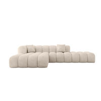 ECKSOFA Ottomane Links OLEA-L2 - 289x176x71 cm Taupe - Taupe/Schwarz, Holzwerkstoff/Kunststoff (289/176cm) - ALTDECOR