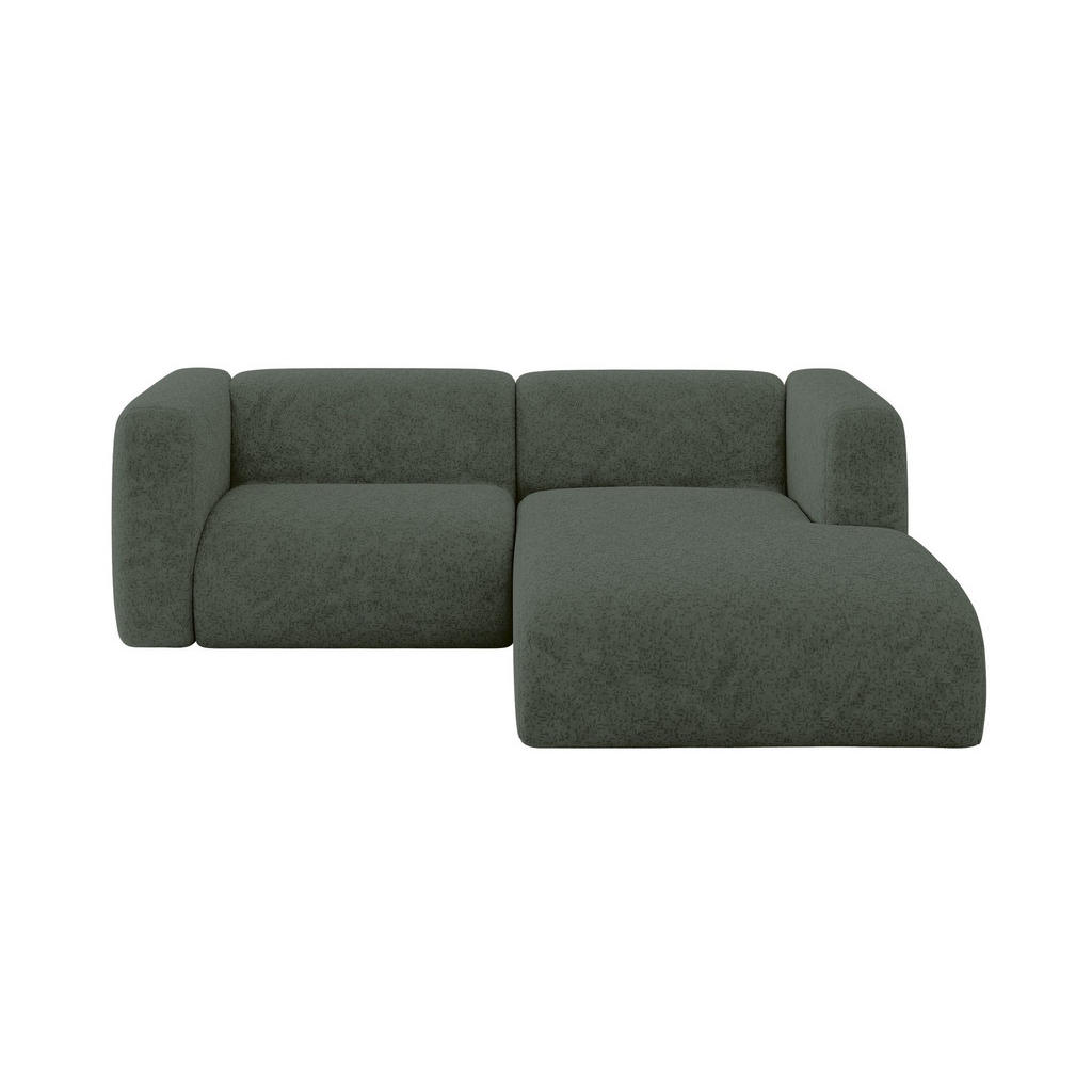 ALTDECOR ROHOVÁ SEDAČKA S PRAVOU OTOMANOU MIRA-L1 227x179x89 Zelená Velur