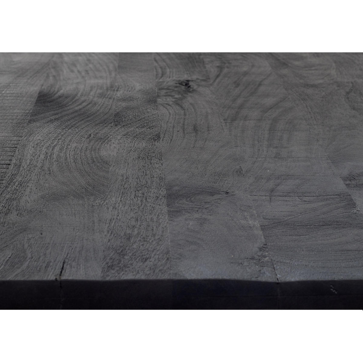 ESSTISCH aus Mangoholz 160cm, schwarz - Schwarz, Holz (160/90/76cm) - Giga Meubel