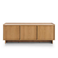 TV-LOWBOARD SUNA 147 cm (Karamell Eiche, Push to Open) - Eichefarben, Holz/Holzwerkstoff (147/55/39cm) - Ravio