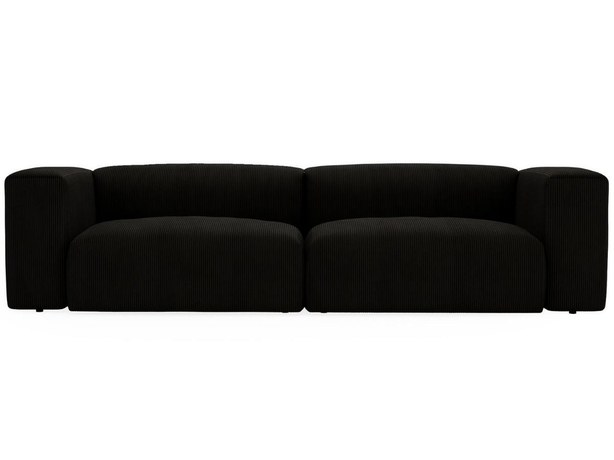 SOFA 240/85/80 Schwarz Landi - Schwarz, Kunststoff/Textil (240/85/80cm) - Graingold