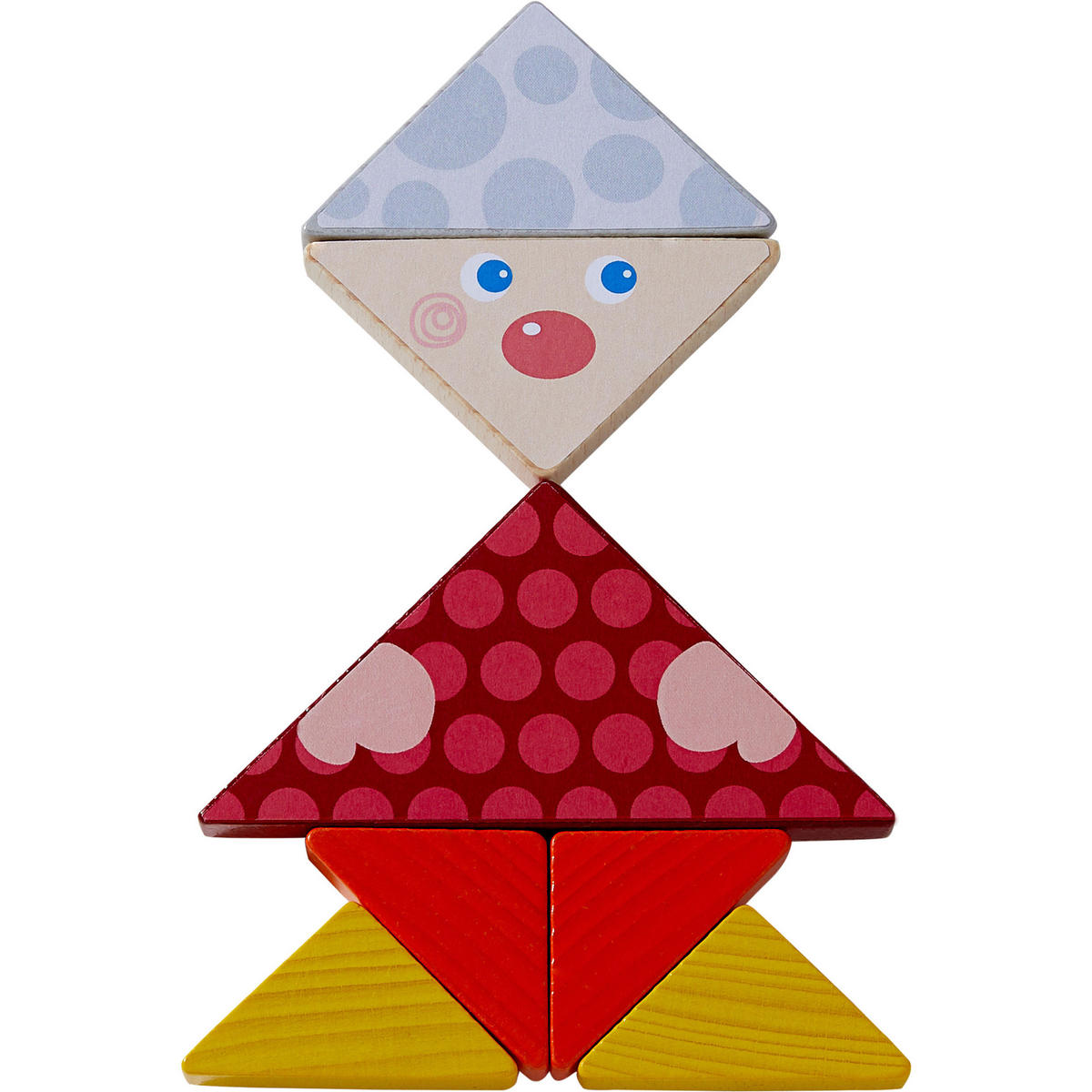 LEGESPIEL Bunter Tangram-Mix, ab 4 Jahre - Multicolor, Naturmaterialien (21.6/5/22.4cm) - Haba