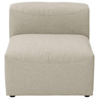 SOFA Element ohne Armlehne Kattrina Flachgewebe creme - Creme, Kunststoff (75/73/100cm) - 58aufmkessel