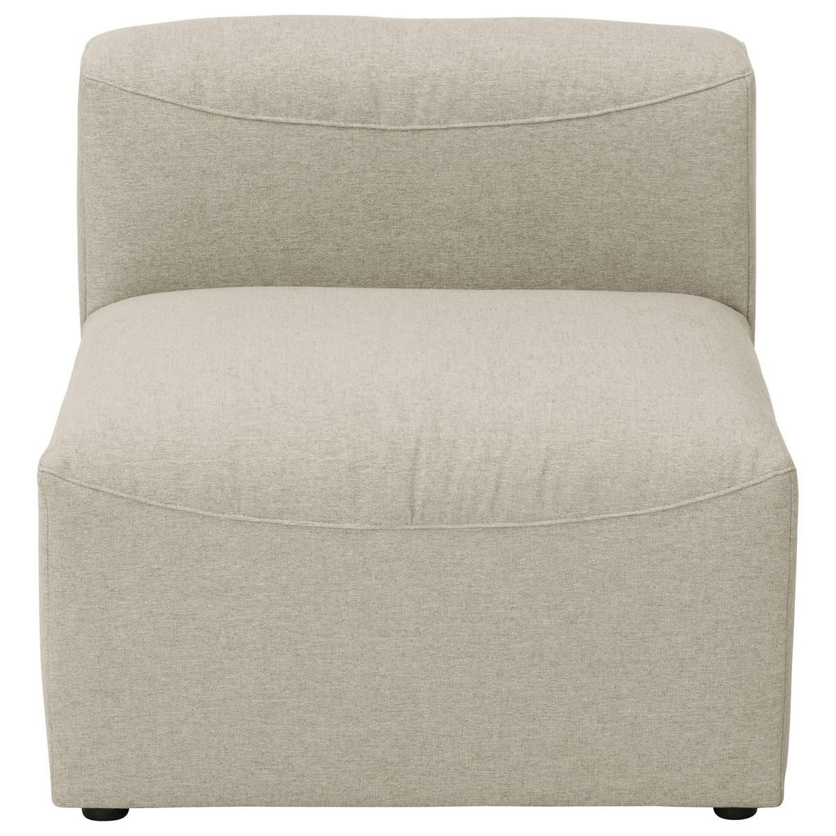 SOFA Element ohne Armlehne Kattrina Flachgewebe creme - Creme, Kunststoff (75/73/100cm) - 58aufmkessel