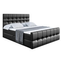 BOXBETT BERO-Z - 140 x 200 - H3 - Schwarz Hochglanz - Schwarz, Holzwerkstoff (140/200cm) - ALTDECOR