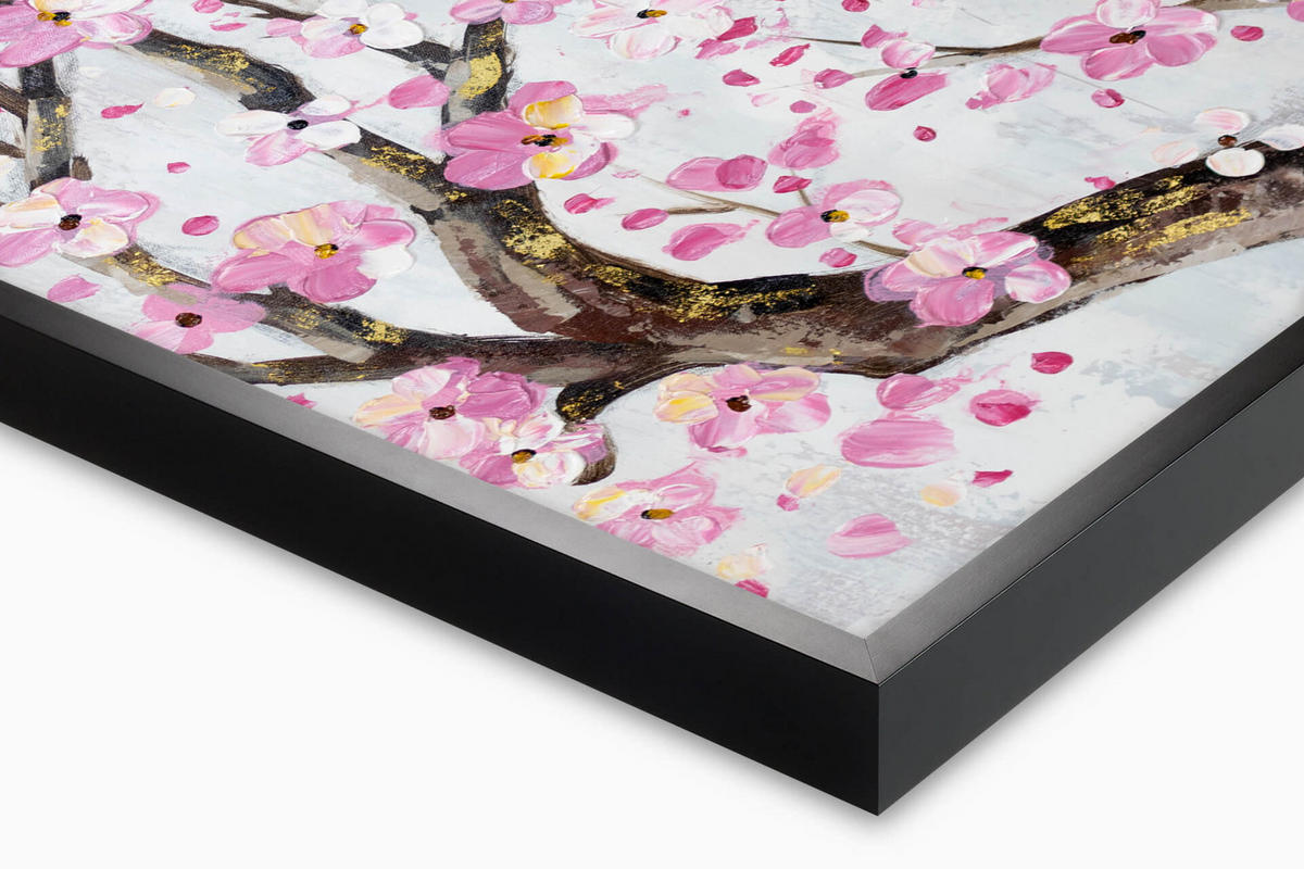 ÖLGEMÄLDE 120/60 cm - Pink, Holz/Textil (120/60cm) - KUNSTLOFT
