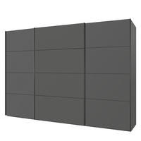 SCHWEBETÜRENSCHRANK - Graphitfarben, Holzwerkstoff (360/222/69cm) - home24