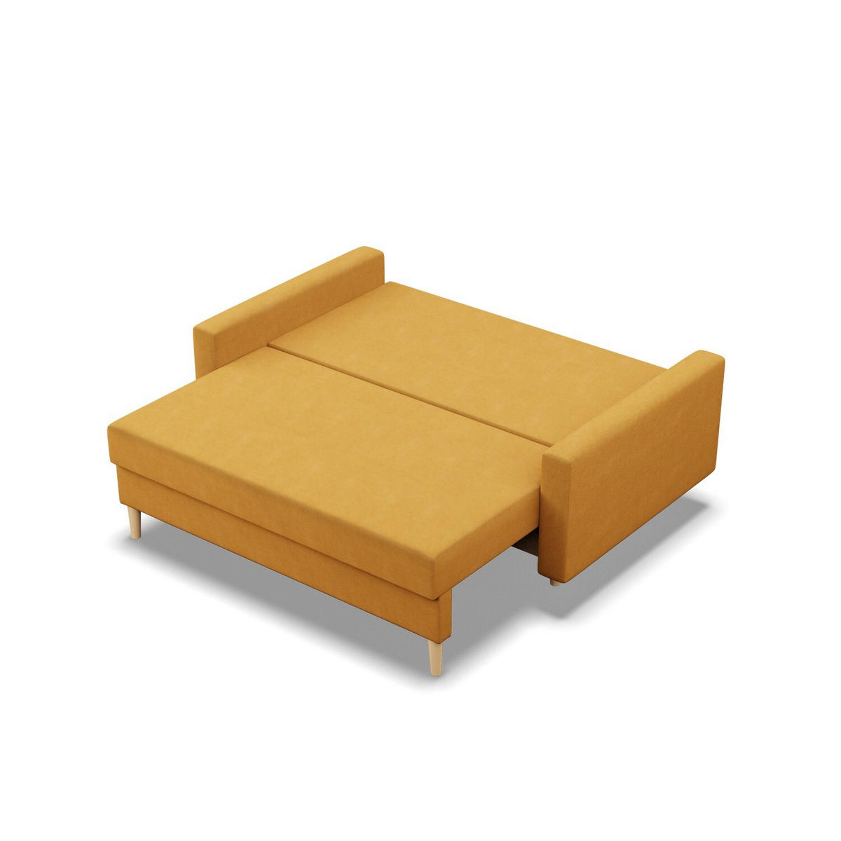 SOFA Blank gelb 152/92/92 - Gelb, Textil (152/92/92cm) - SIMKAM Furniture