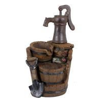 BRUNNEN Kevin Holz-/Stein-Optik Braungrau 60x30x34cm - Braun, Kunststoff (34/30/60cm) - DELUKE